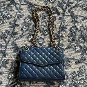 Rebecca Minkoff Blue Mini Affair Quilted Bag